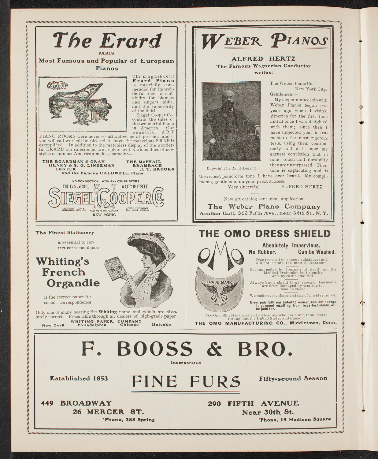 Russian Symphony Society of New York, March 11, 1905, program page 6