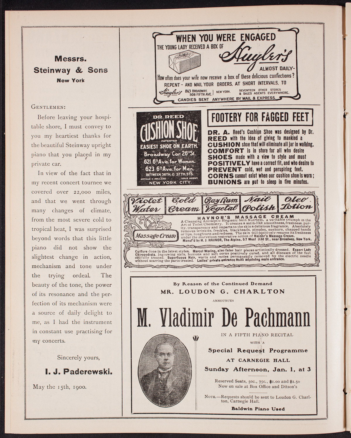 Oratorio Society of New York, December 31, 1904, program page 4