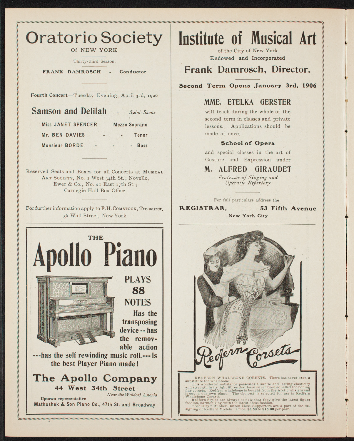 Elmendorf Lecture: Africa, February 25, 1906, program page 2