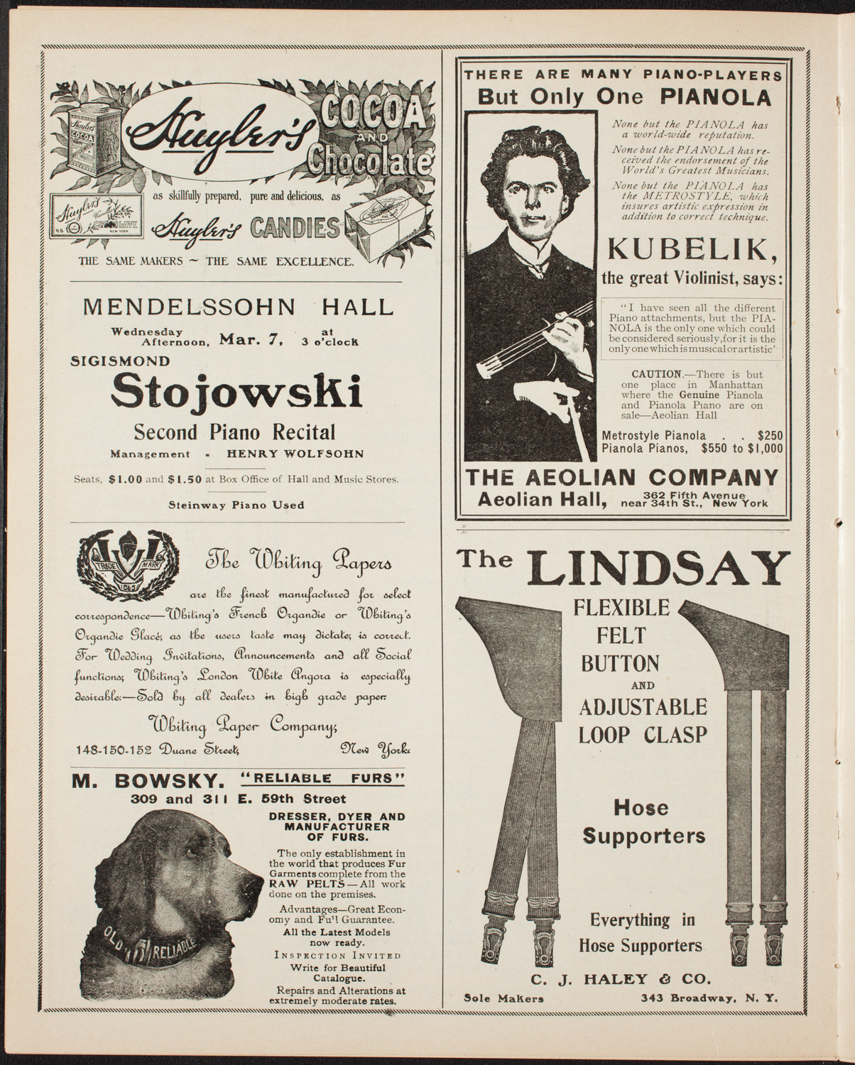 New York Symphony Orchestra, March 6, 1906, program page 6