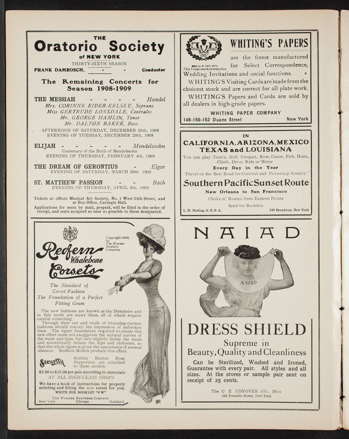 Symphony Concert for Young People, December 19, 1908, program page 2
