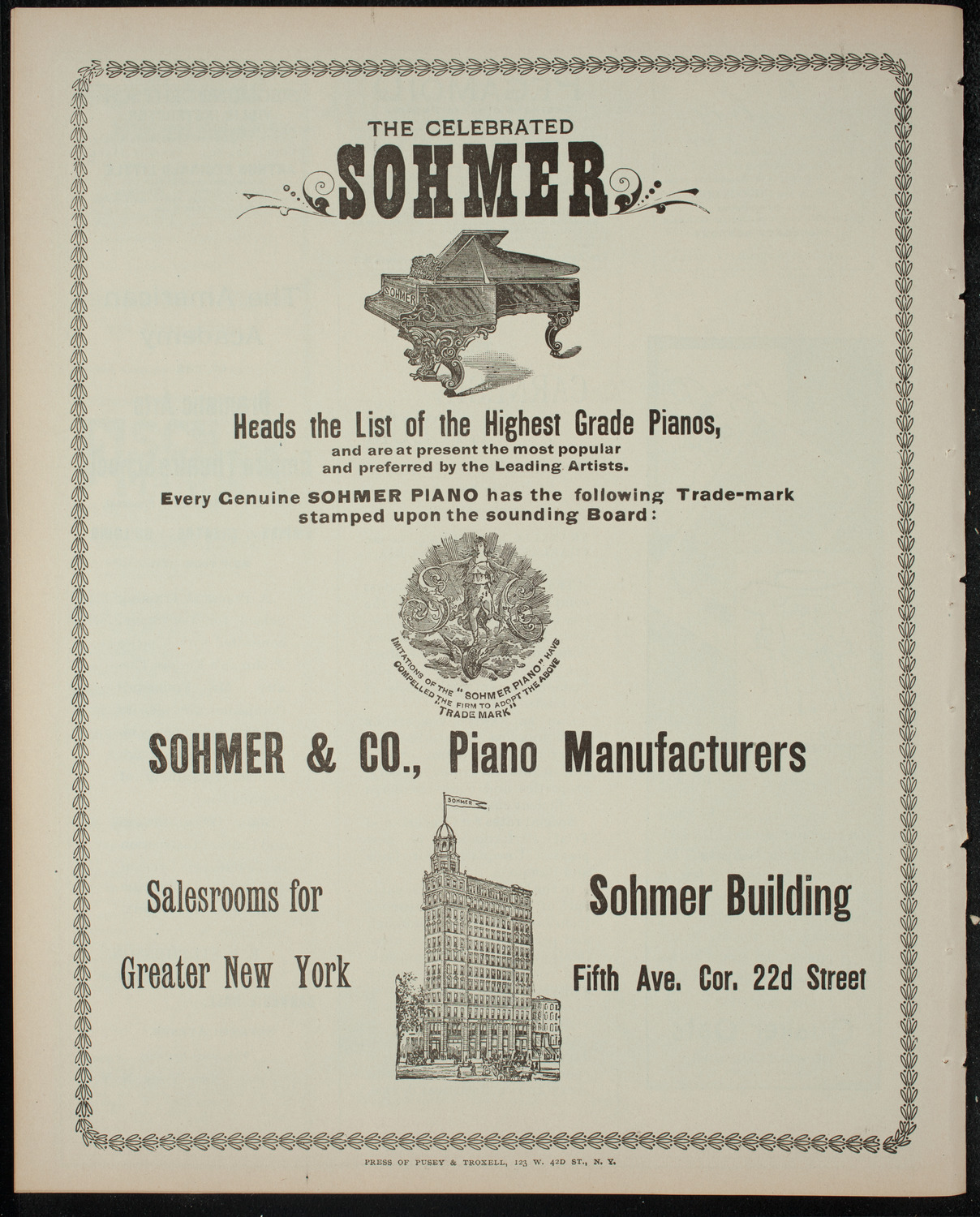 Comparative Literature Society Saturday Morning Conference, February 4, 1899, program page 8