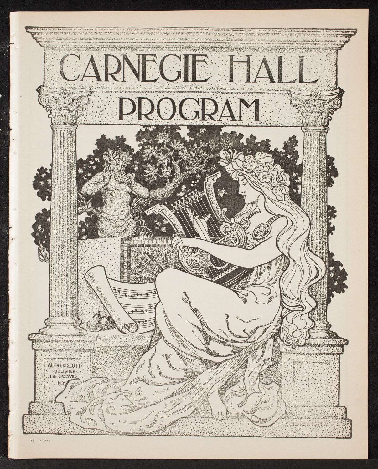 Wetzler Symphony Orchestra, January 23, 1904, program page 1