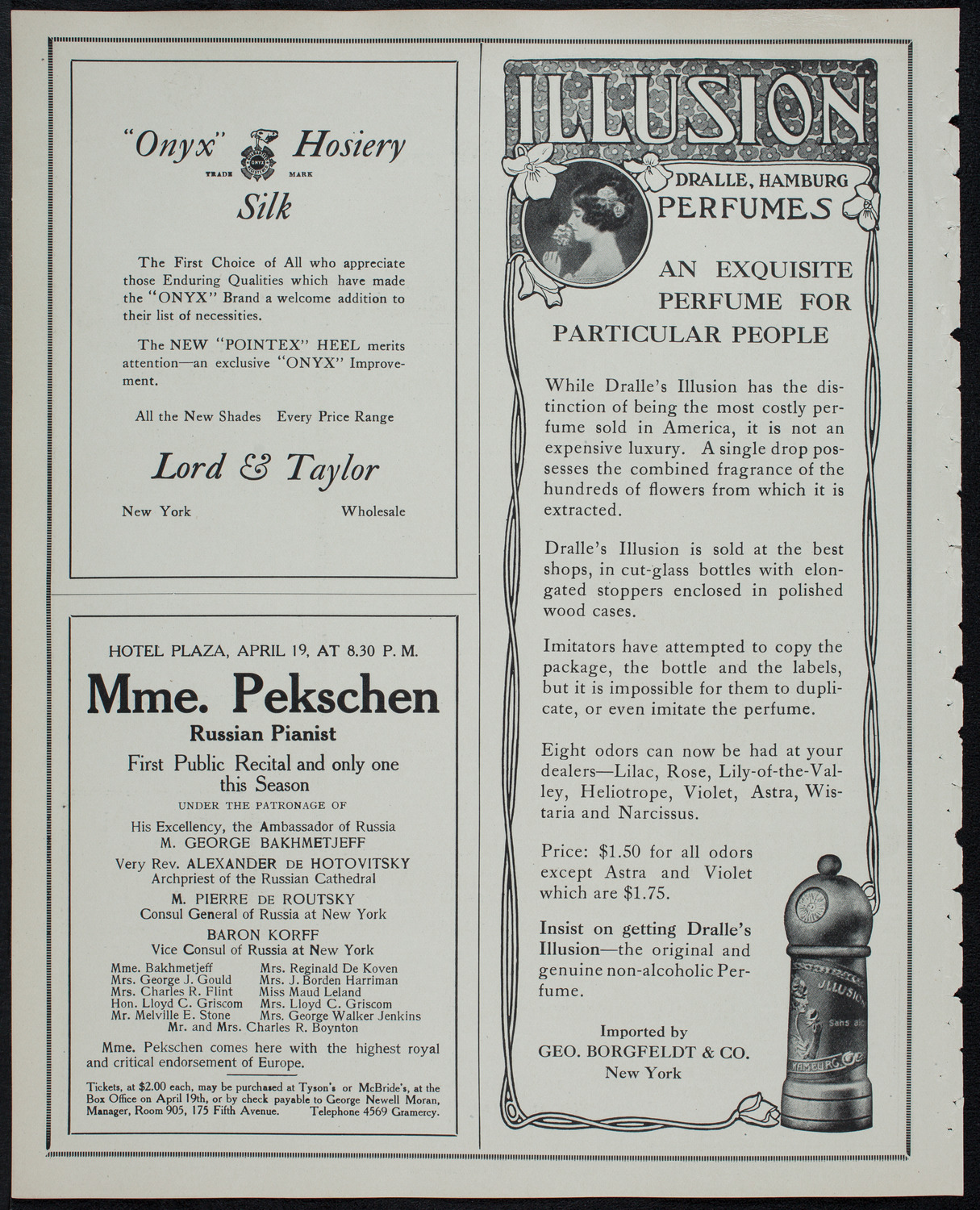 Julia Culp, Contralto, April 14, 1913, program page 8