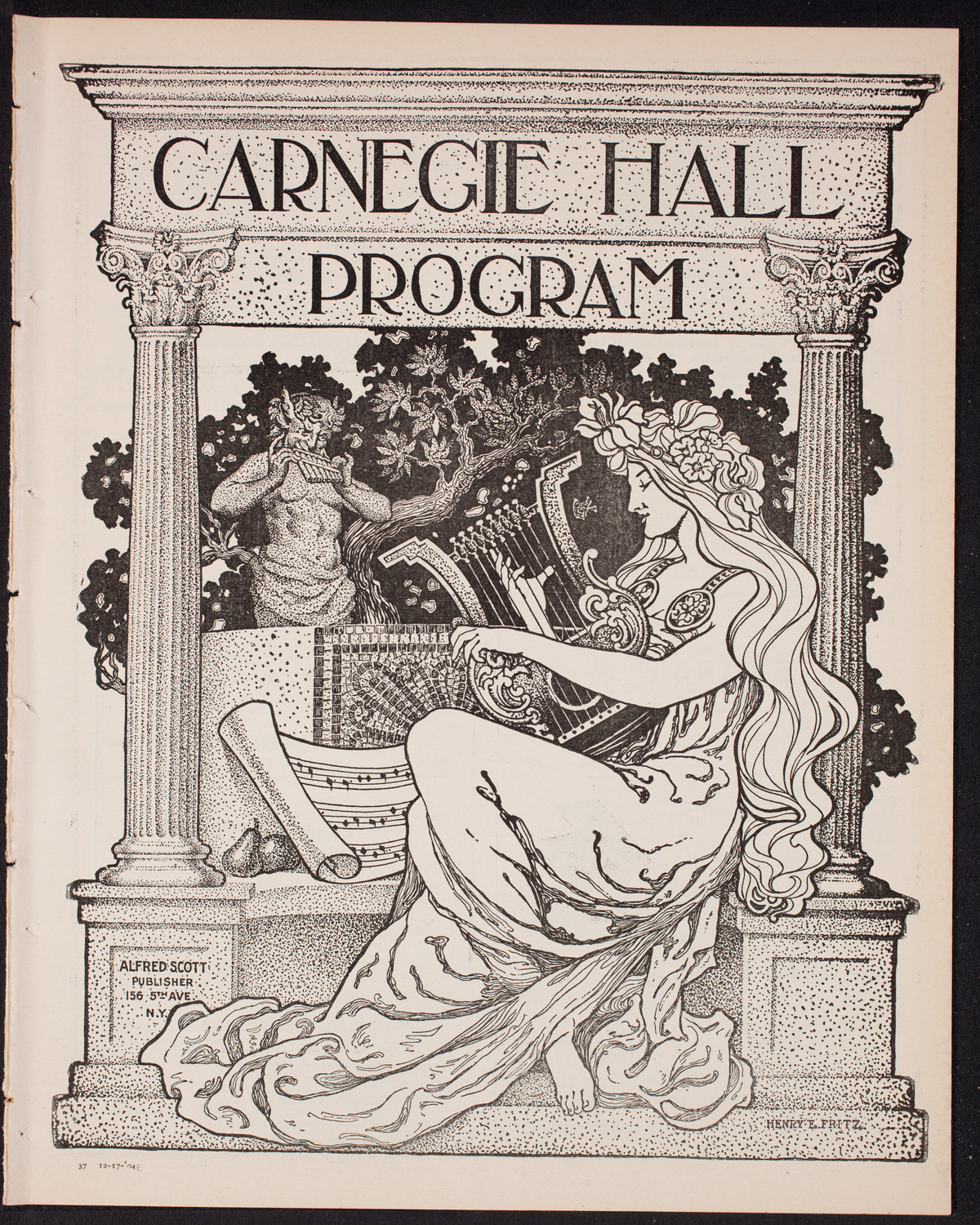 New York Philharmonic, December 17, 1904, program page 1