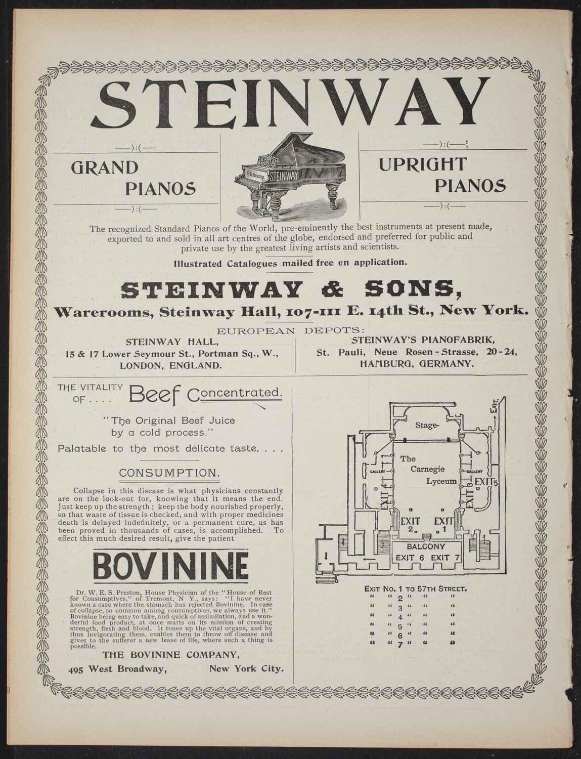 Musical and Dramatic Performance, February 5, 1897, program page 8