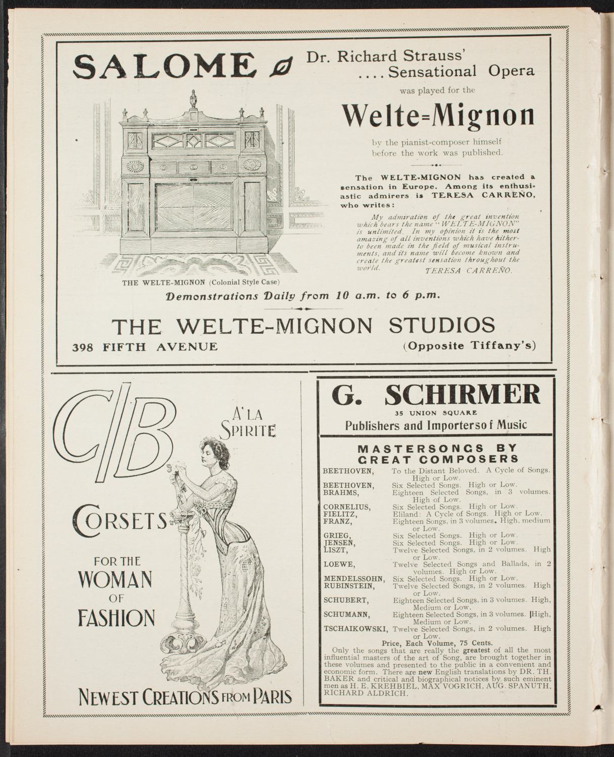 Elmendorf Lecture: Norway, March 7, 1907, program page 8