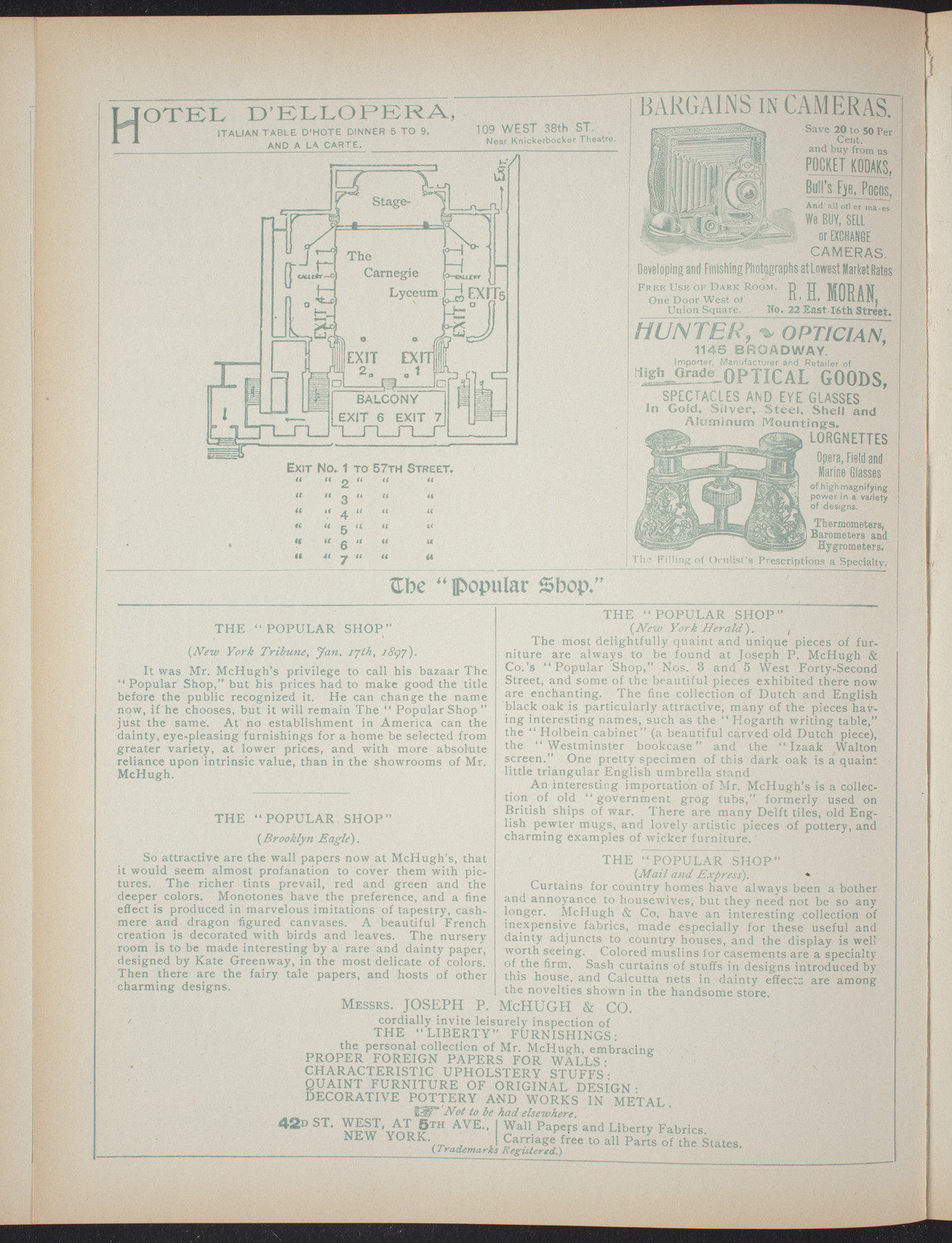 Columbia College Musical Society, February 15, 1897, program page 6