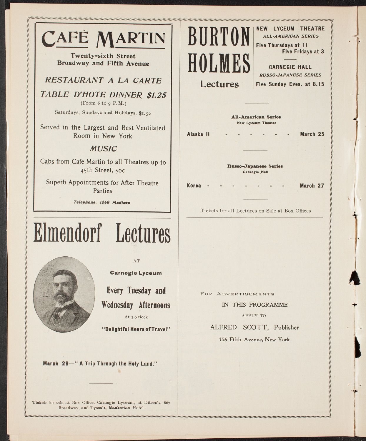 Richard Strauss with New York Philharmonic, March 26, 1904, program page 10