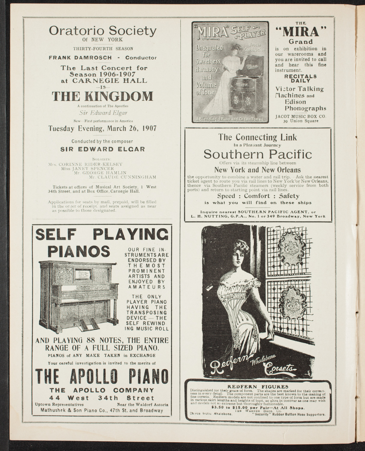 People's Symphony Concert, March 22, 1907, program page 2