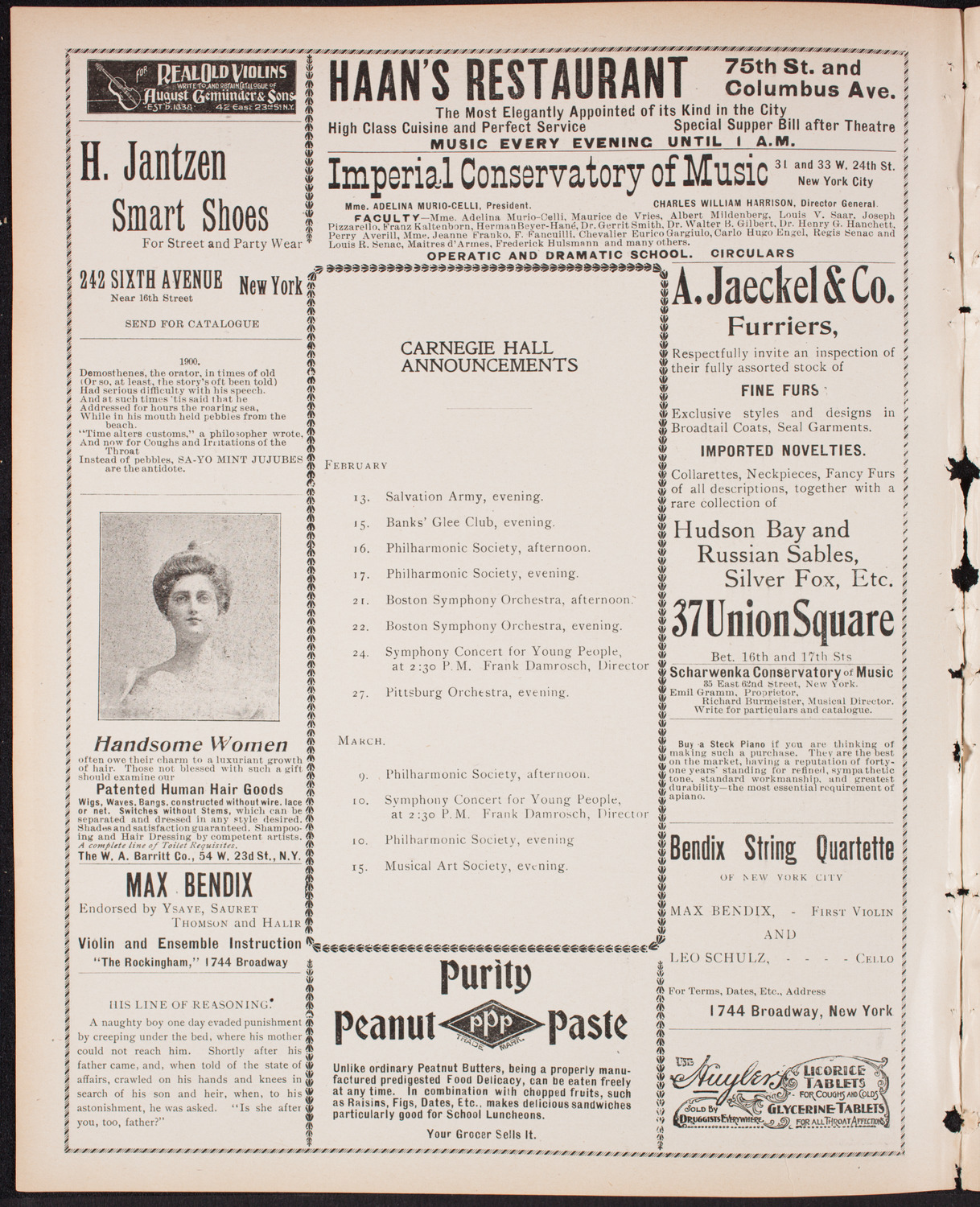 Patriotic Demonstration/ Benefit: Winfield Scott Hancock Post No.259, February 7, 1900, program page 2