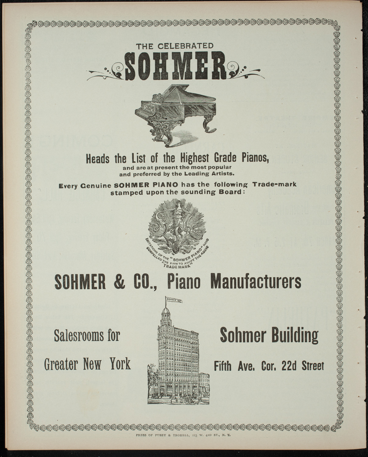 Powers-Arnold Wednesday Morning Musicale, March 1, 1899, program page 8