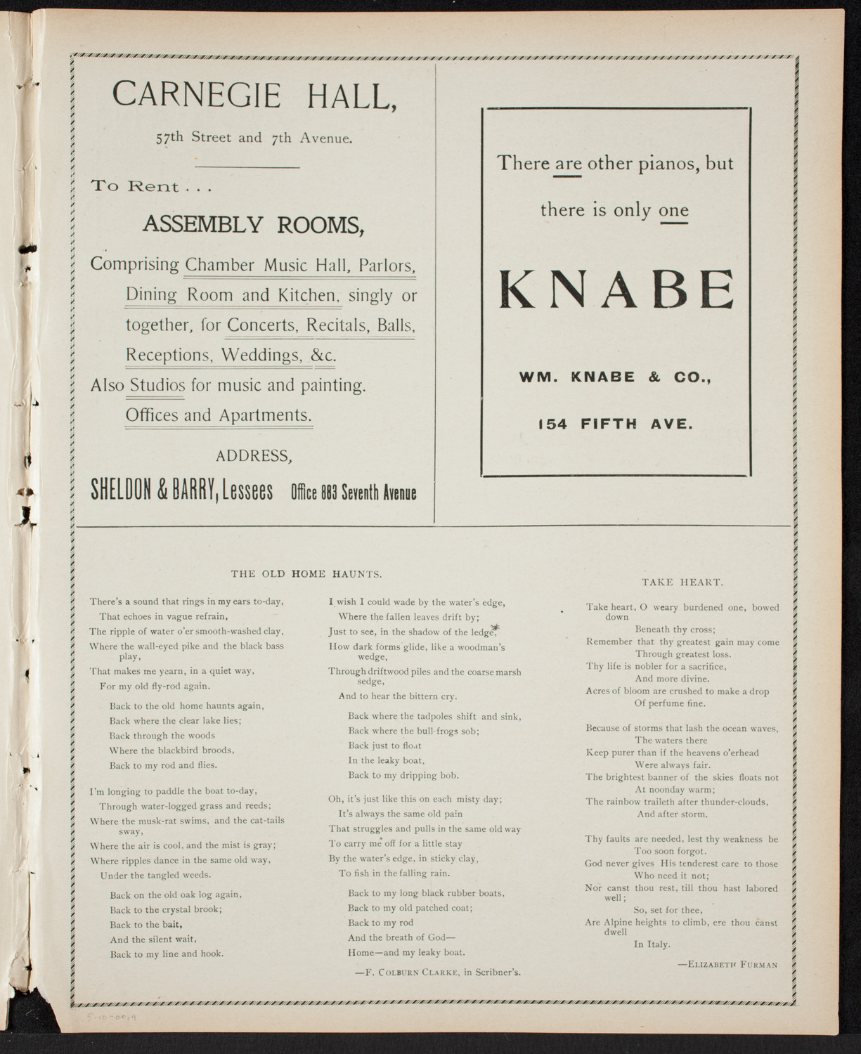 Concert by the People's Singing Classes and Orchestral Rehearsal of People's Choral Union, May 10, 1900, program page 7