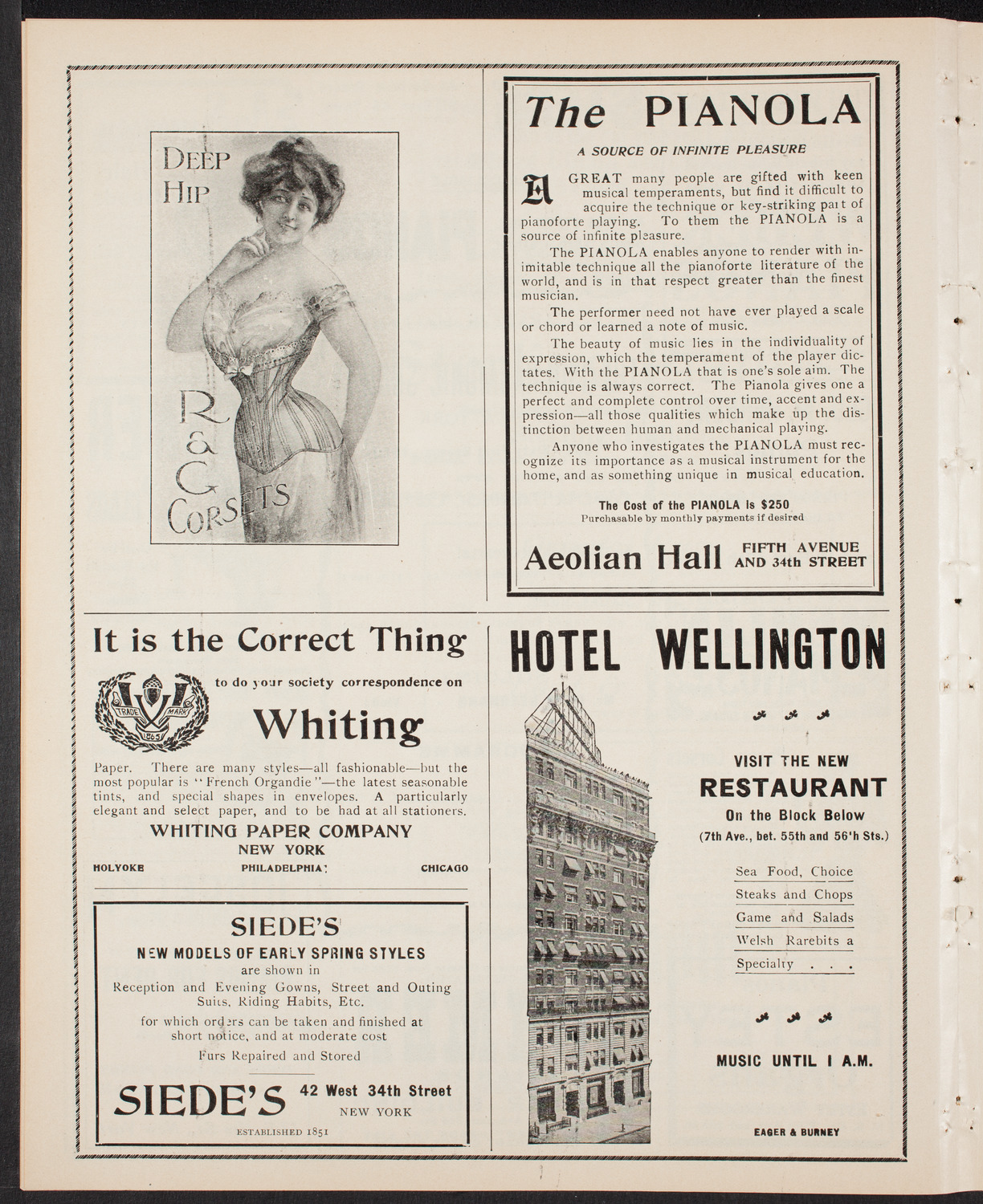 New York Philharmonic, February 13, 1903, program page 6