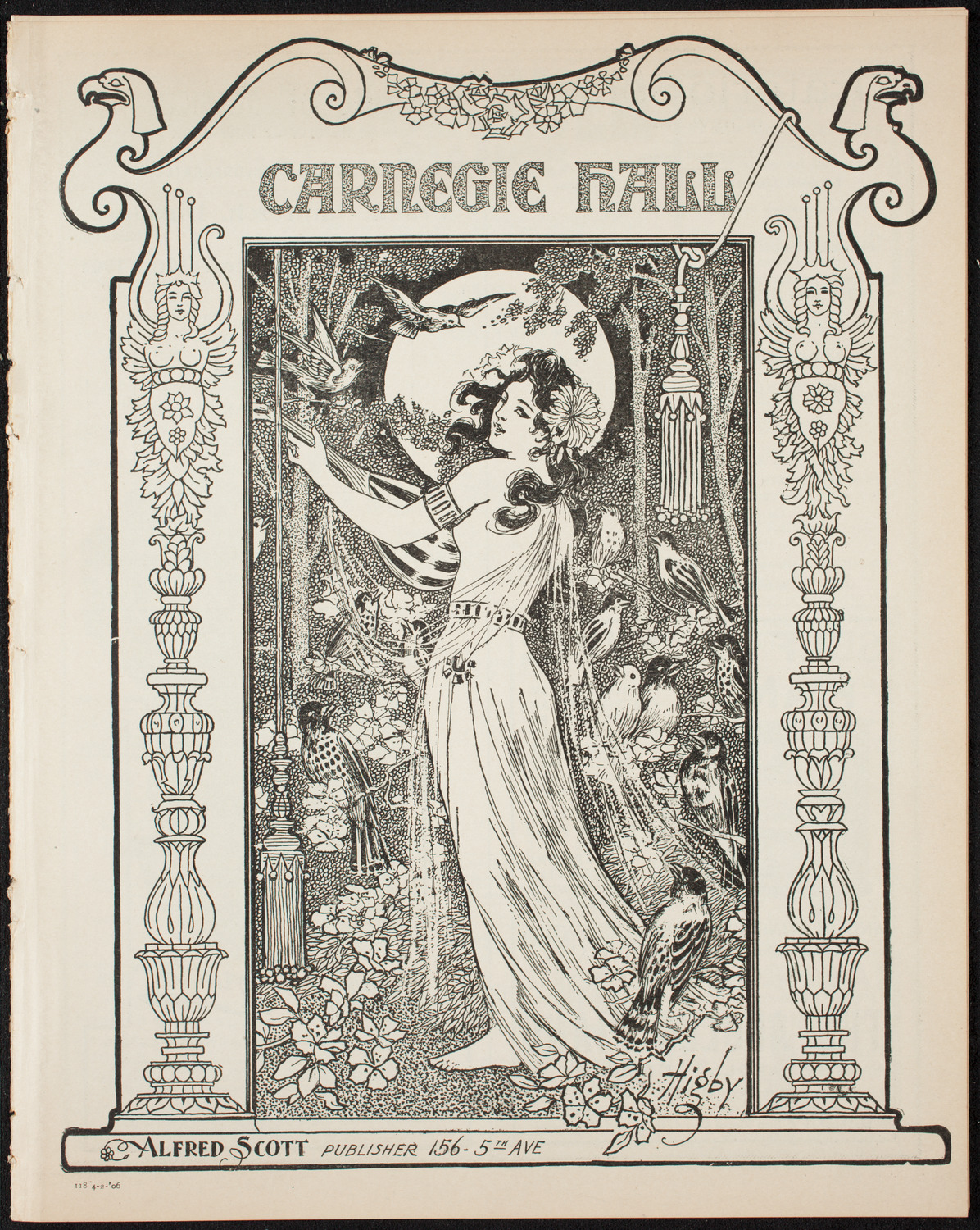 New Music Society of America, April 2, 1906, program page 1