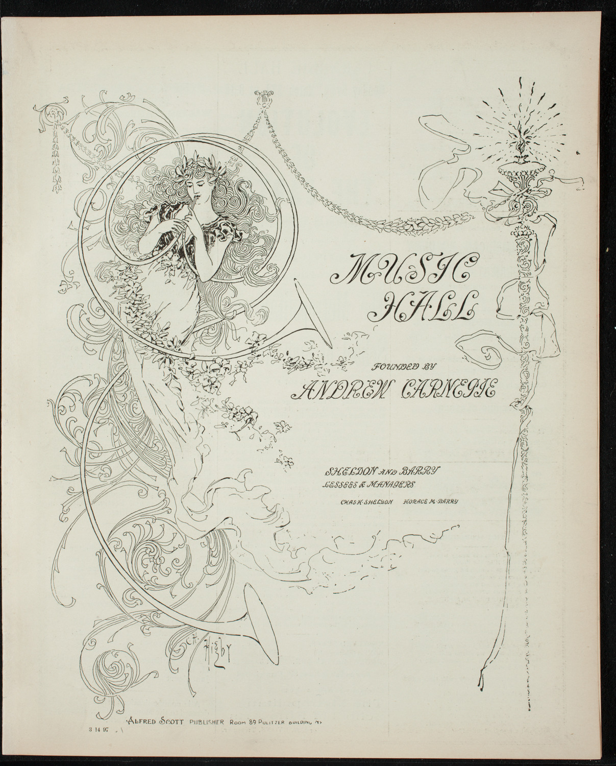 Metropolitan Permanent Orchestra, March 14, 1897, program page 1