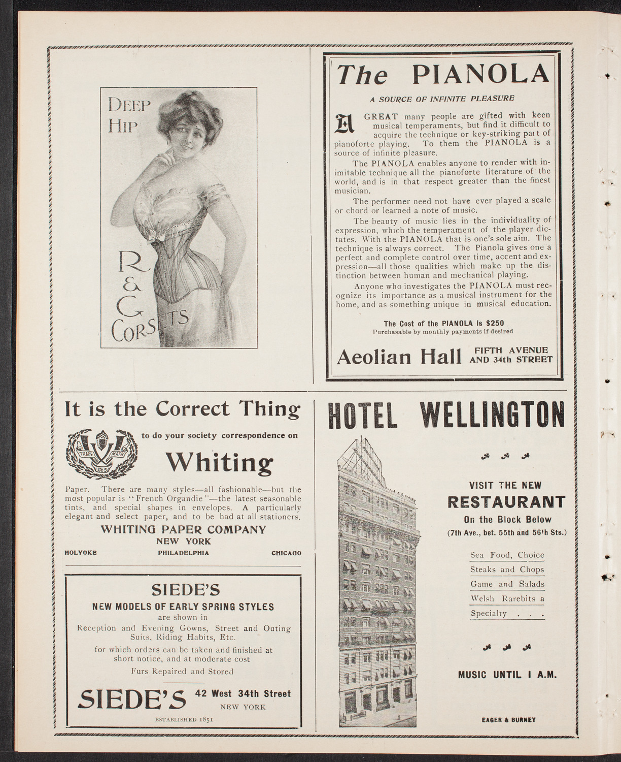 Meeting: YMCA/ Patriotic Mass Meeting for Men, February 22, 1903, program page 6