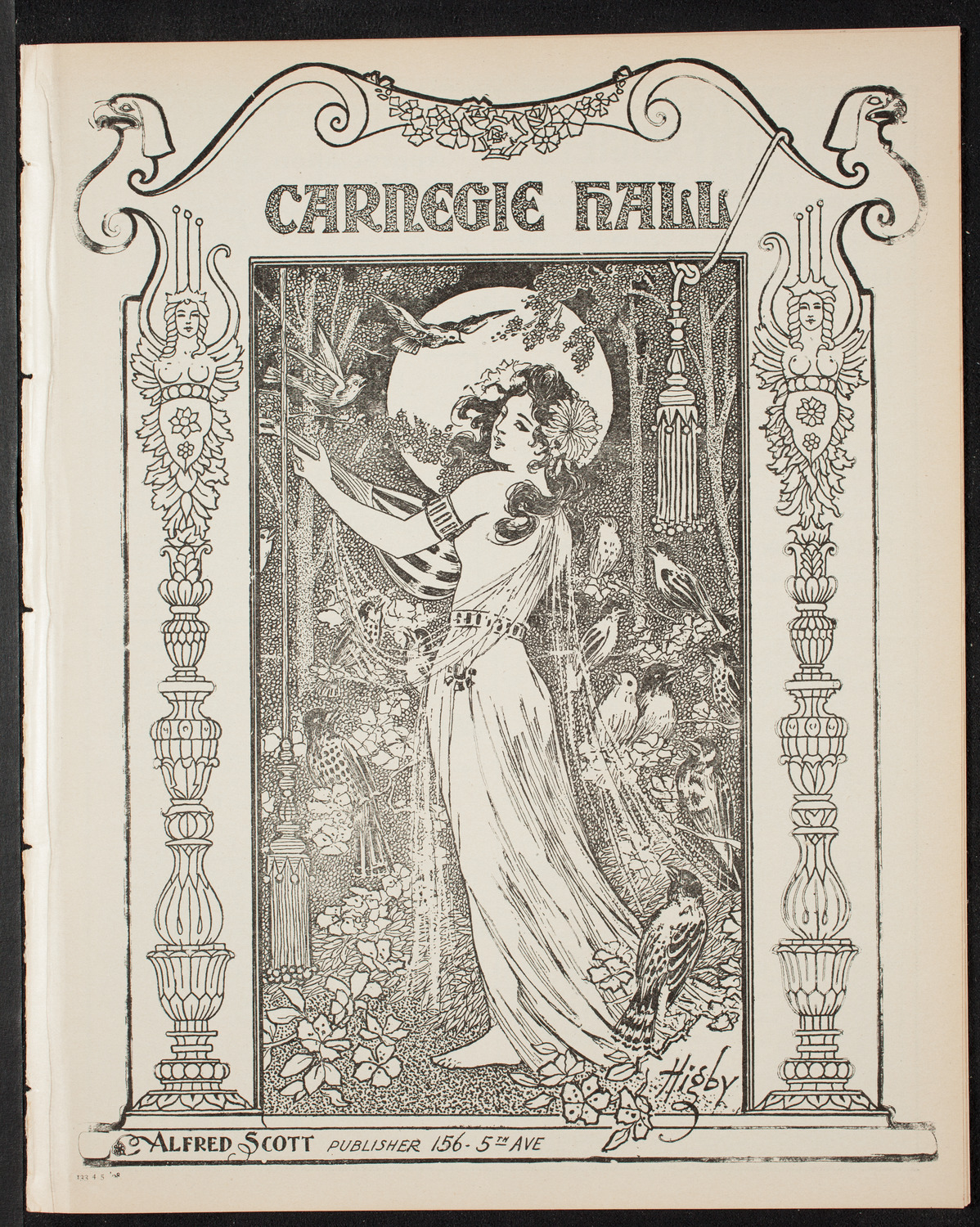 New York Symphony Orchestra: Beethoven Cycle, April 5, 1908, program page 1
