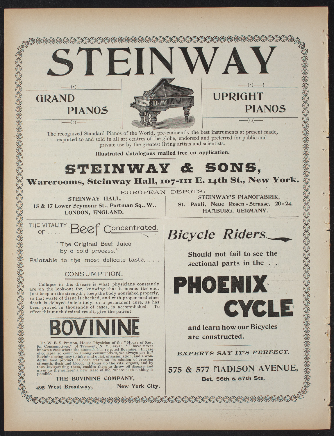 Benefit for the Sick and Wounded in the Cuban Revolution, March 6, 1897, program page 8