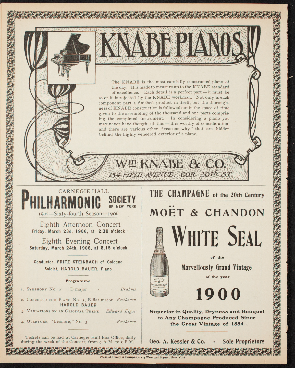 Elmendorf Lecture: Egypt, March 4, 1906, program page 12