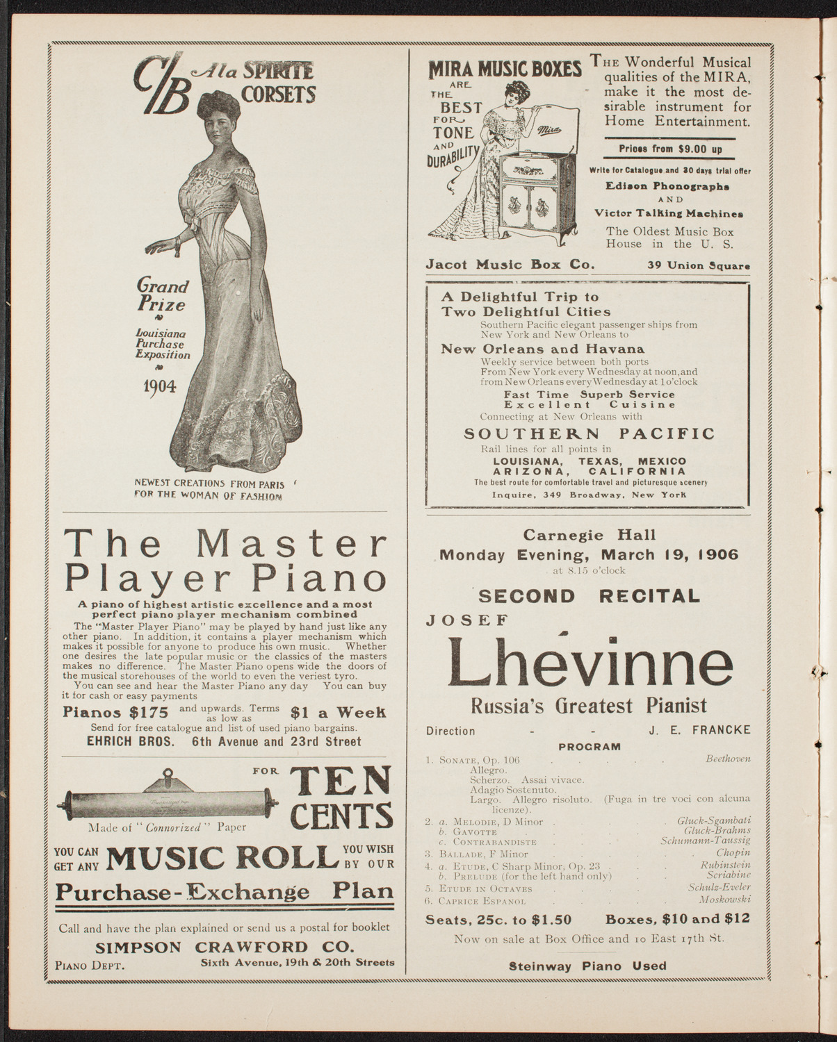 Boston Symphony Orchestra, March 15, 1906, program page 8