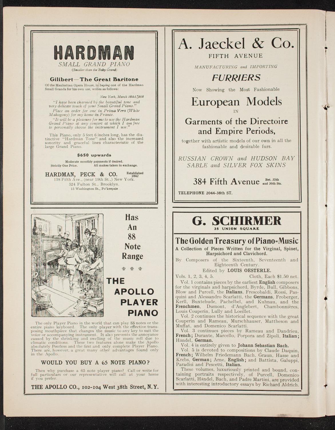 Russian Symphony Society of New York, November 12, 1908, program page 8