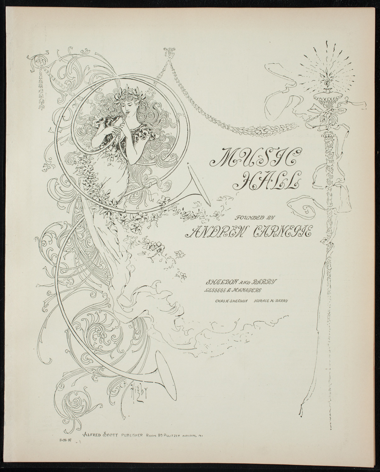Lecture by William Jennings Bryan, February 26, 1897, program page 1