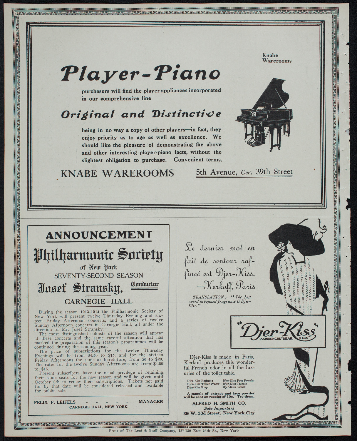Elena Gerhardt, Soprano, April 15, 1913, program page 12