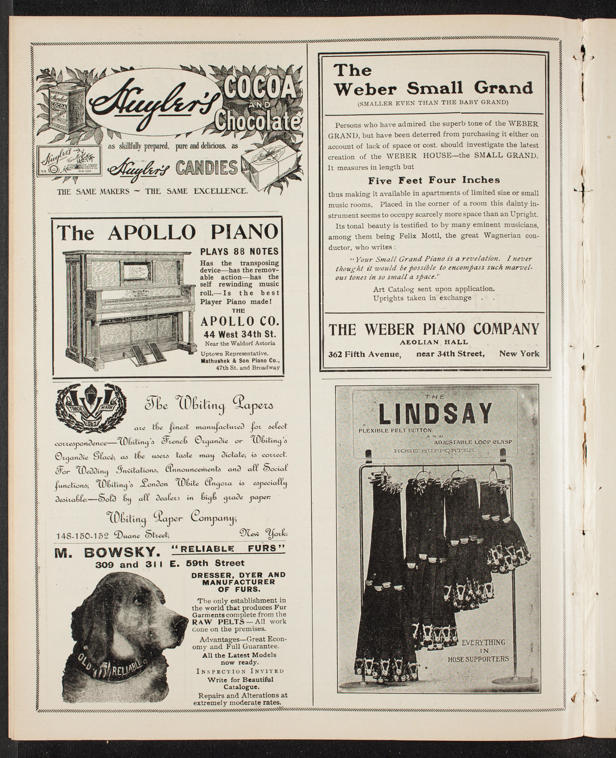 New York Philharmonic, December 2, 1905, program page 6