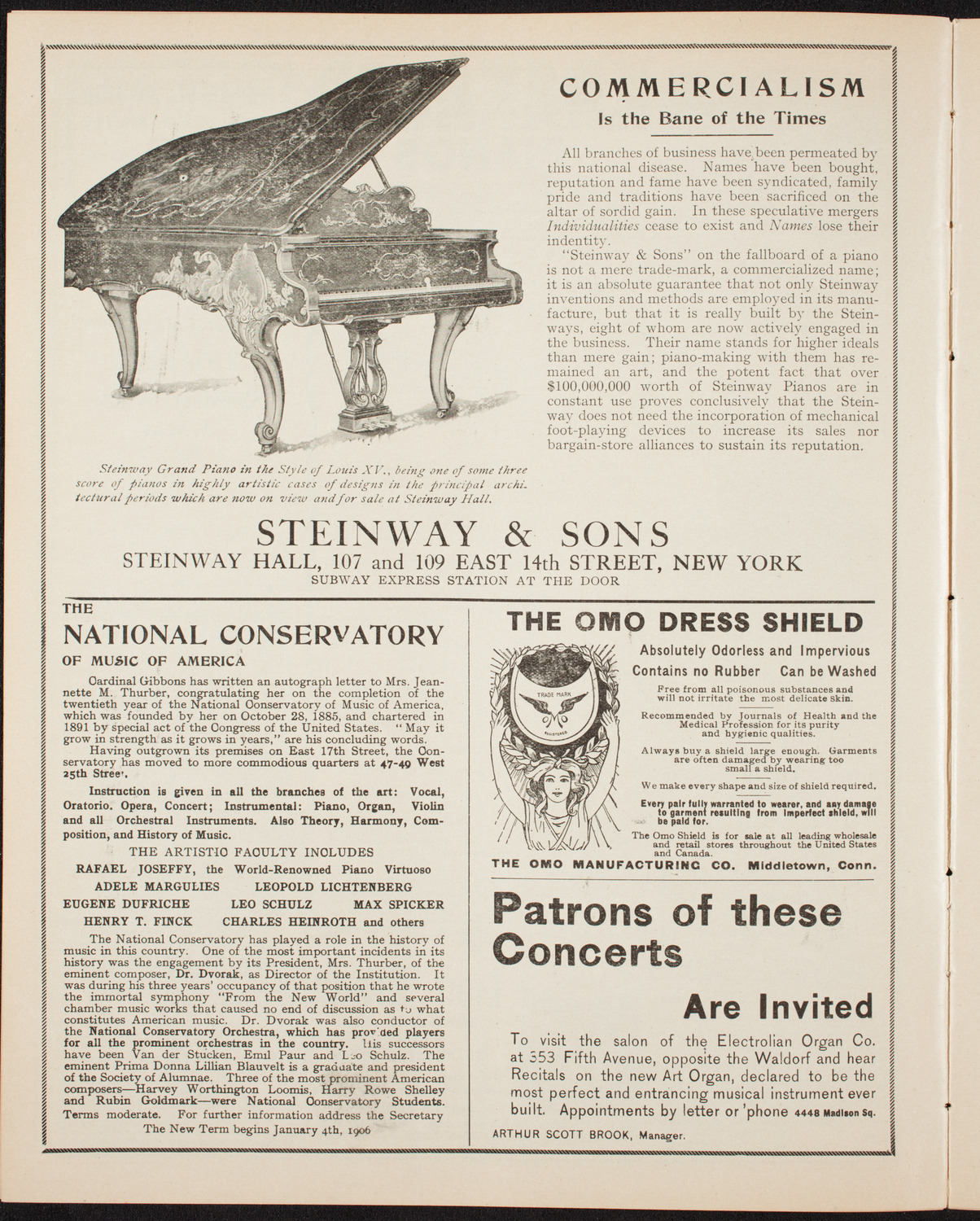 Volpe Symphony Society of New York, February 22, 1906, program page 4