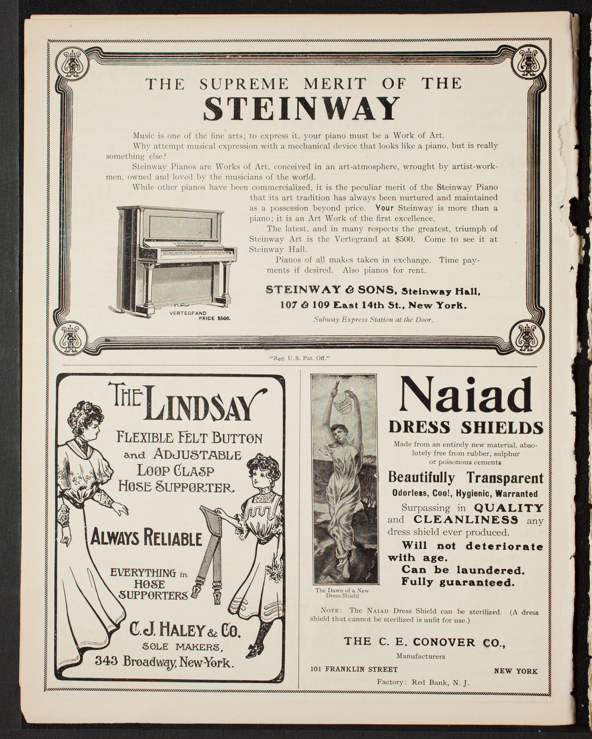 Meeting: Metropolitan Street Railway Association, October 5, 1907, program page 4