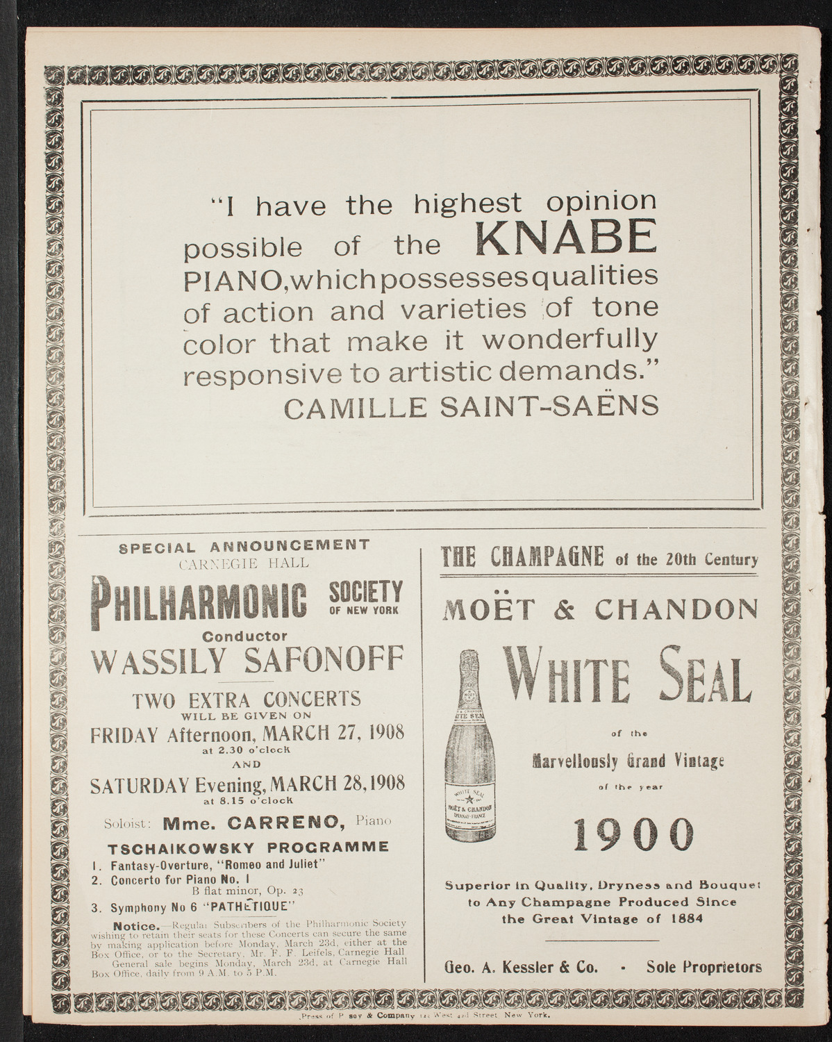 The Civic Forum, March 22, 1908, program page 12
