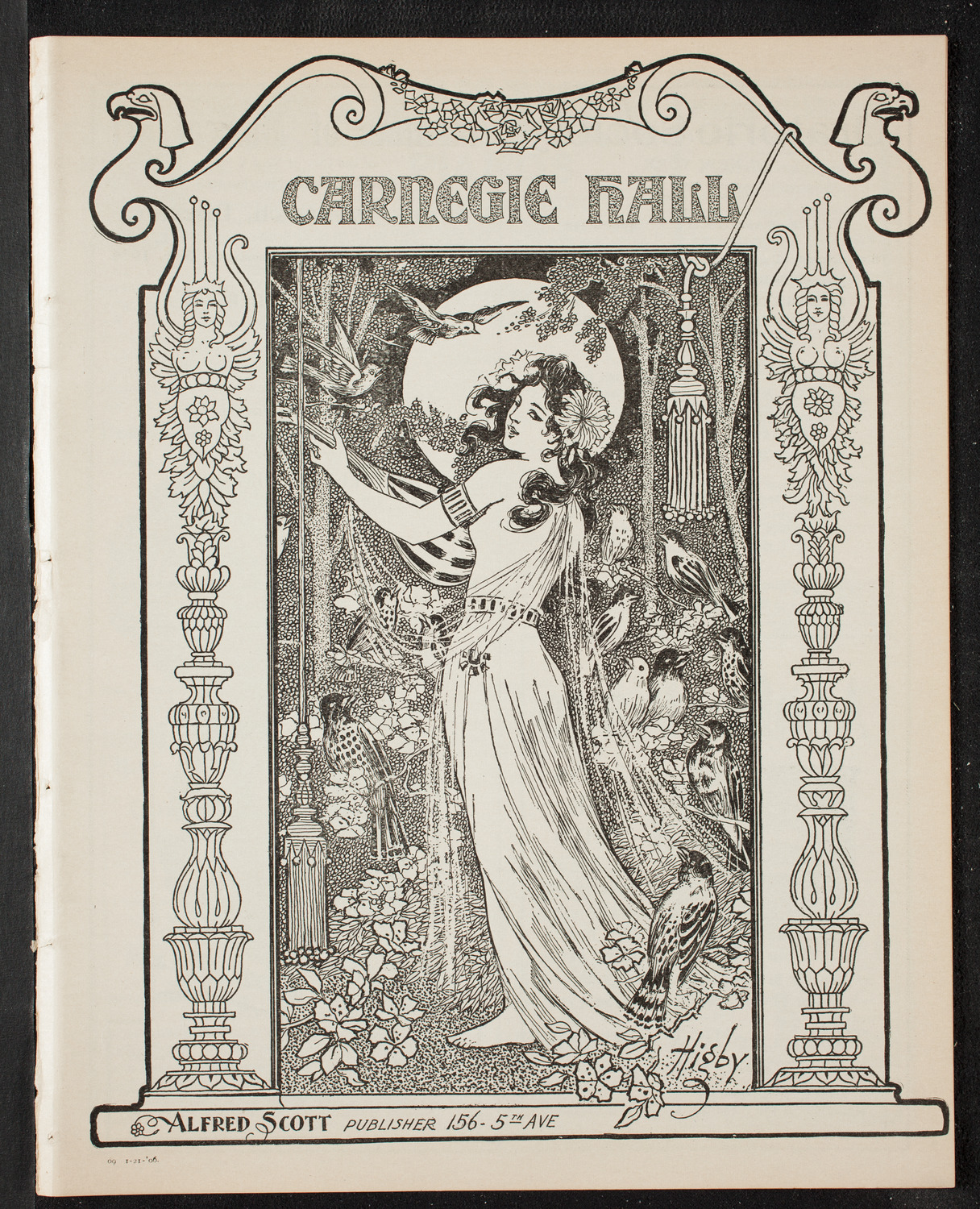 Raoul Pugno, Joseph Hollman and Marie Hall, January 21, 1906, program page 1