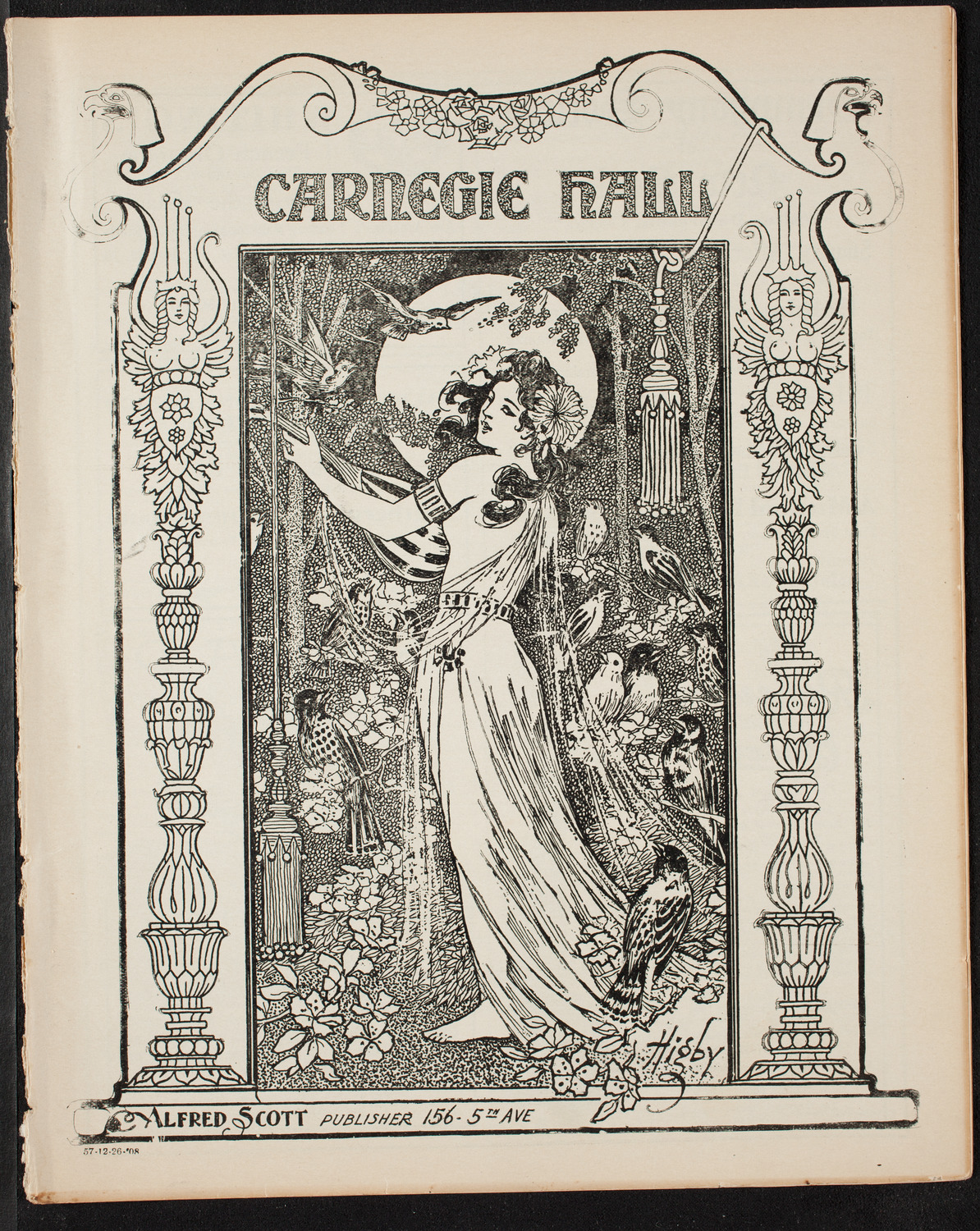 Oratorio Society of New York, December 26, 1908, program page 1