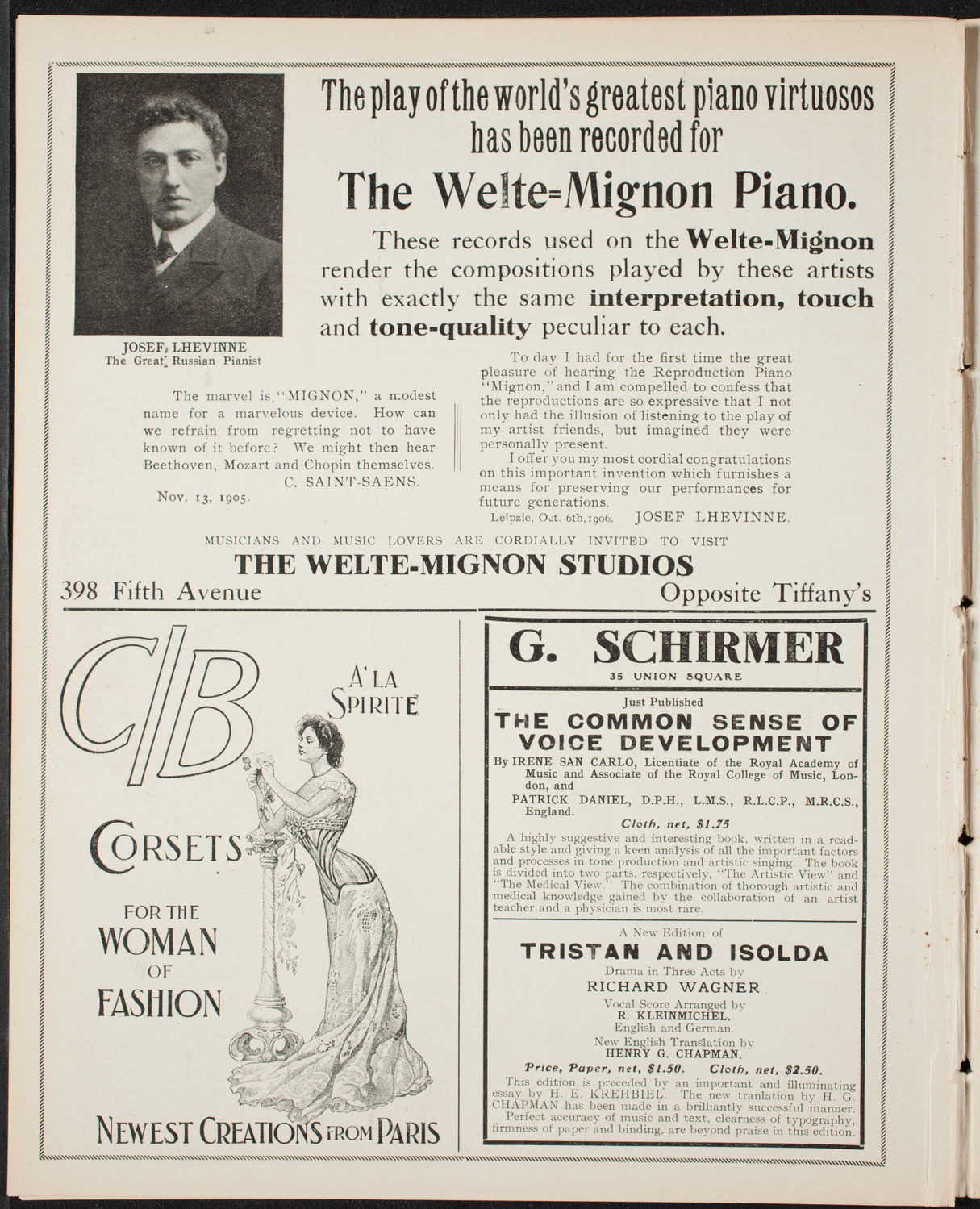 Oratorio Society of New York, December 26, 1906, program page 8