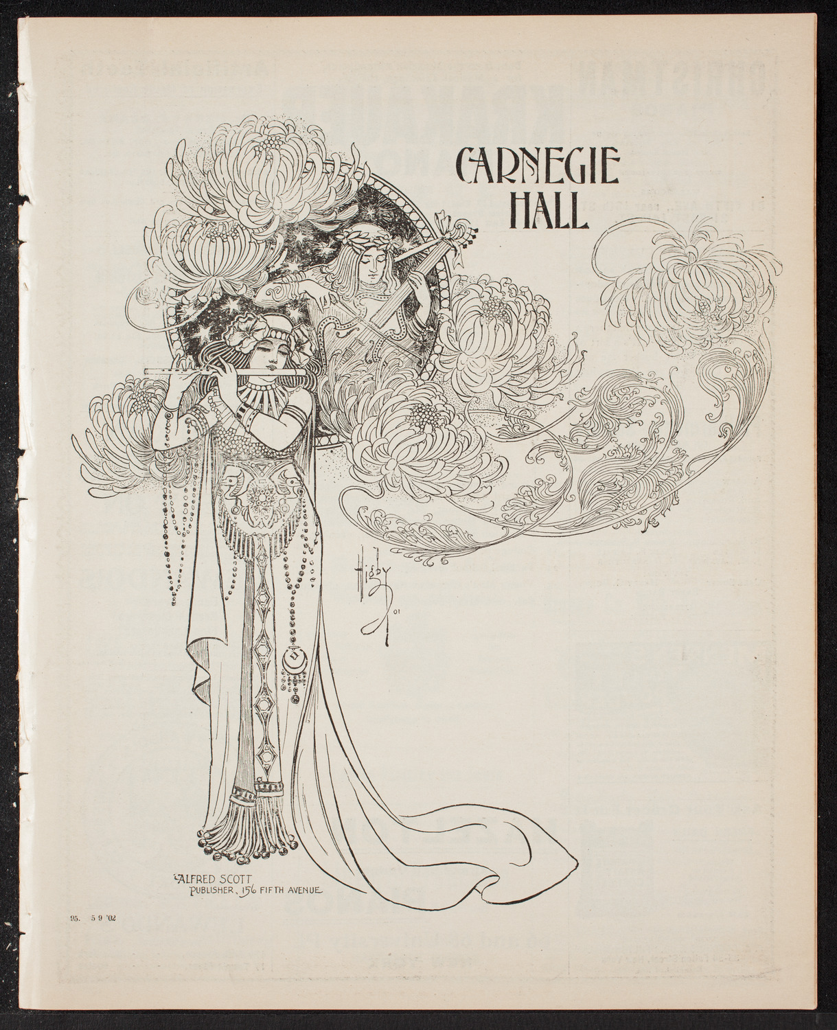 Amicitia Orchestral Club, May 9, 1902, program page 1