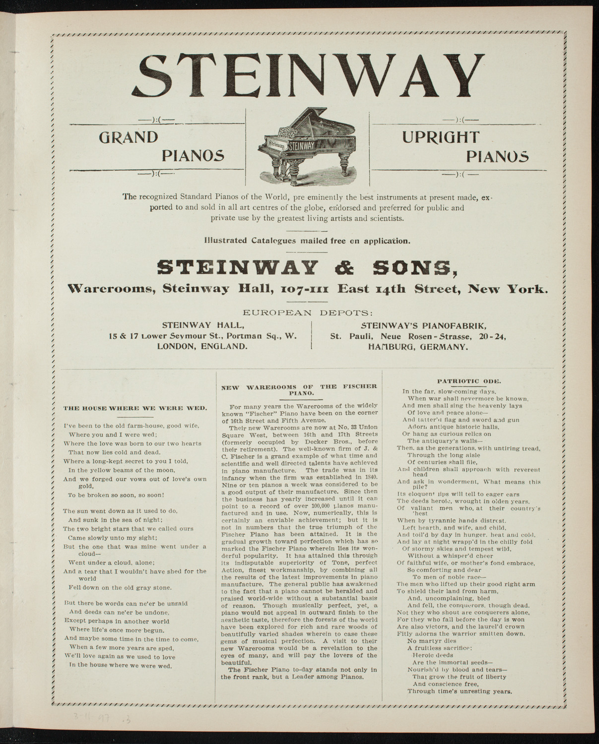 Lecture by Charles A. Towne, March 11, 1897, program page 5