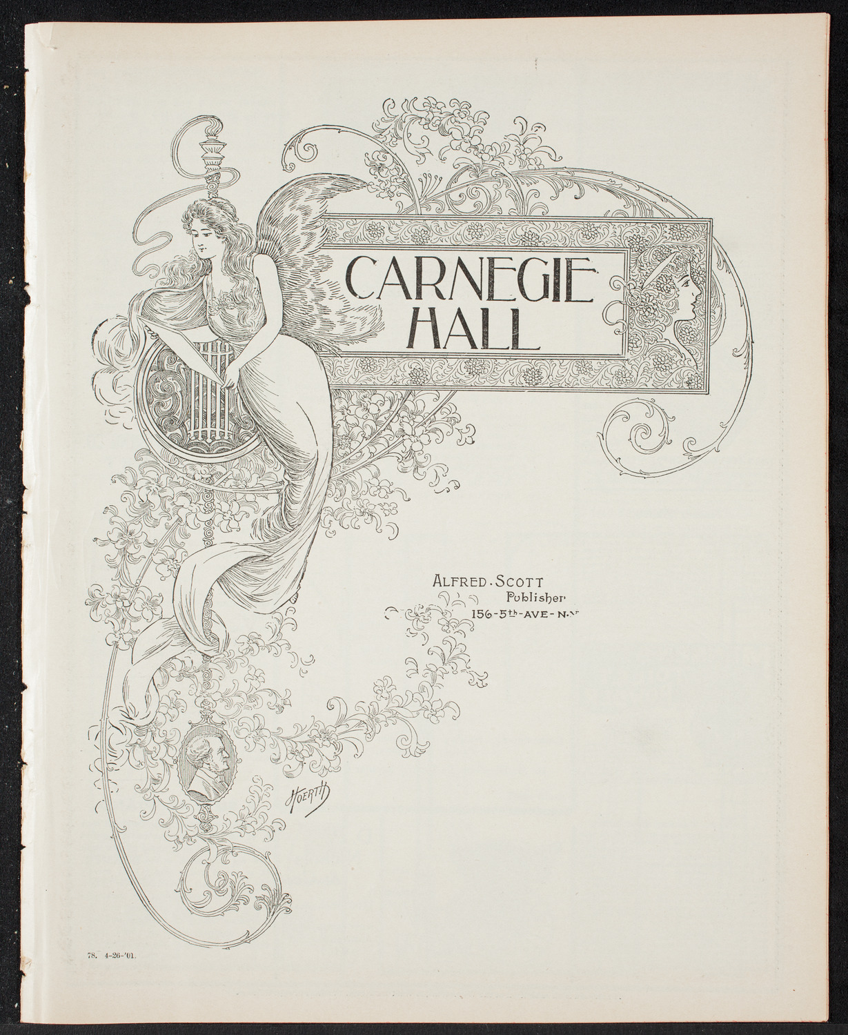 Graduation: College of Pharmacy, April 26, 1901, program page 1