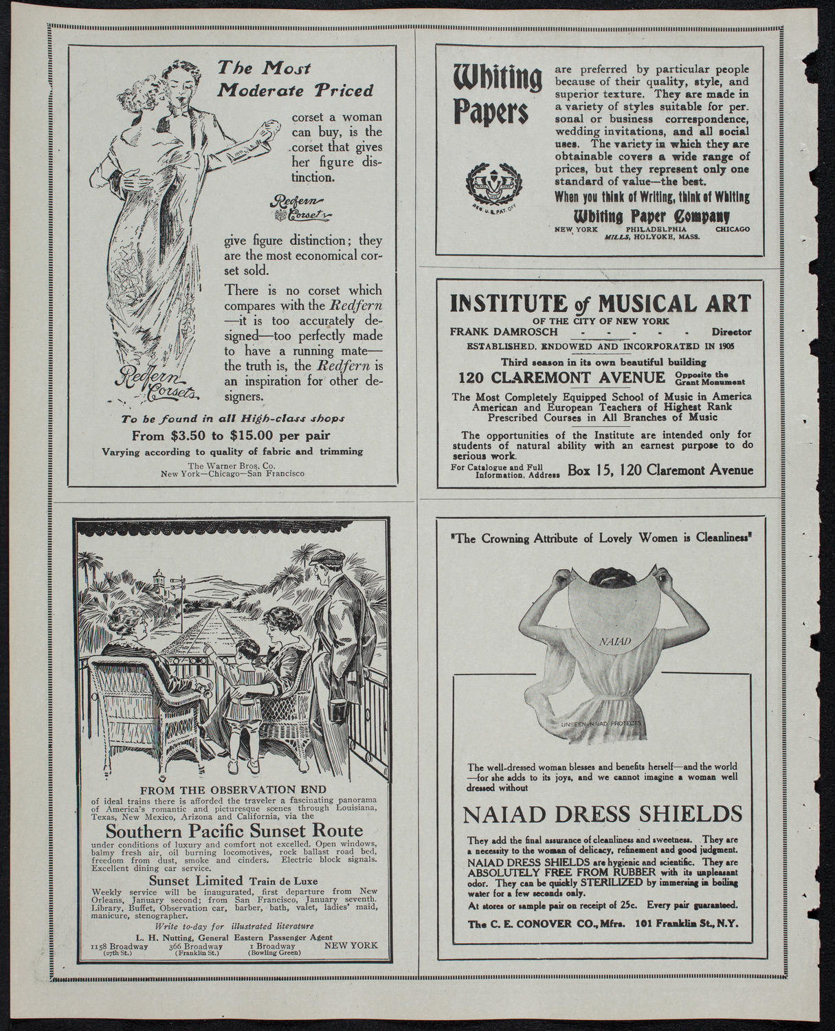 New York Banks' Glee Club, February 4, 1913, program page 2