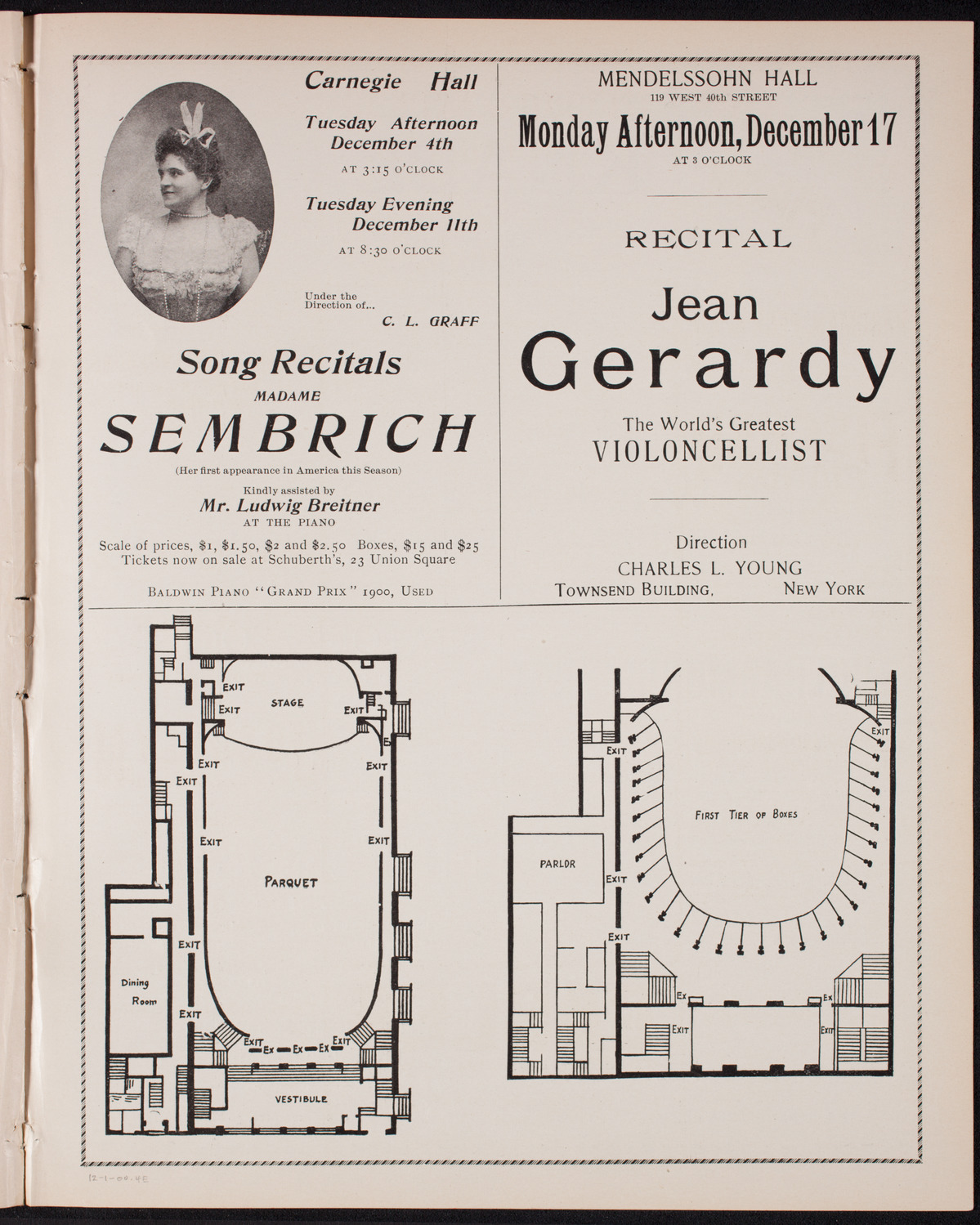 Benefit: St. Mark's Hospital, December 1, 1900, program page 7