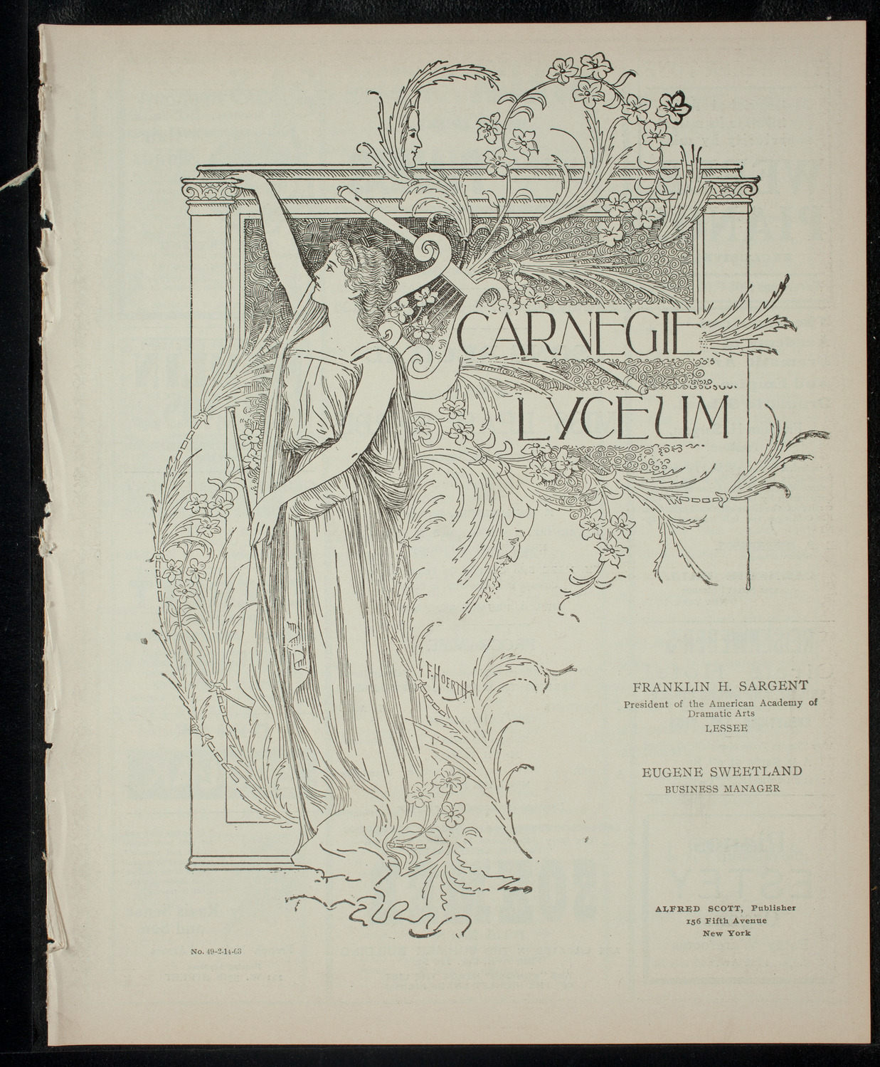 Leah Barbe and Others, February 14, 1903, program page 1
