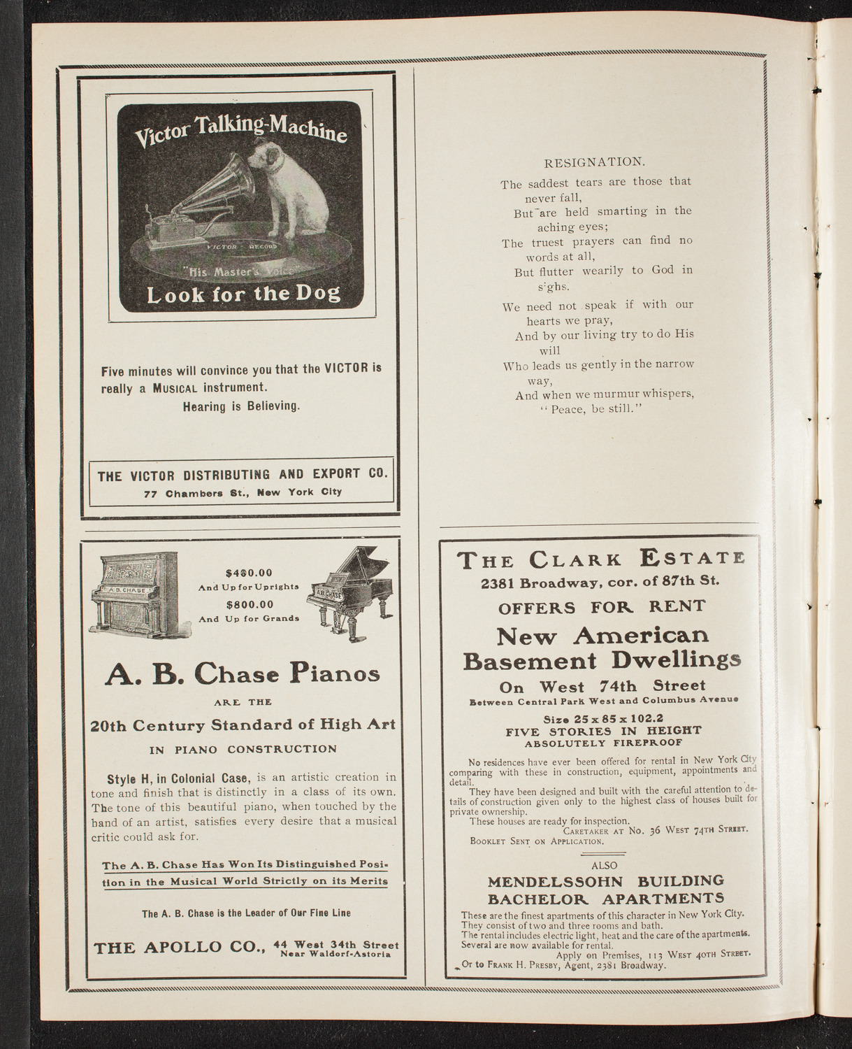 Christiana University Norwegian Student Chorus, June 18, 1905, program page 2