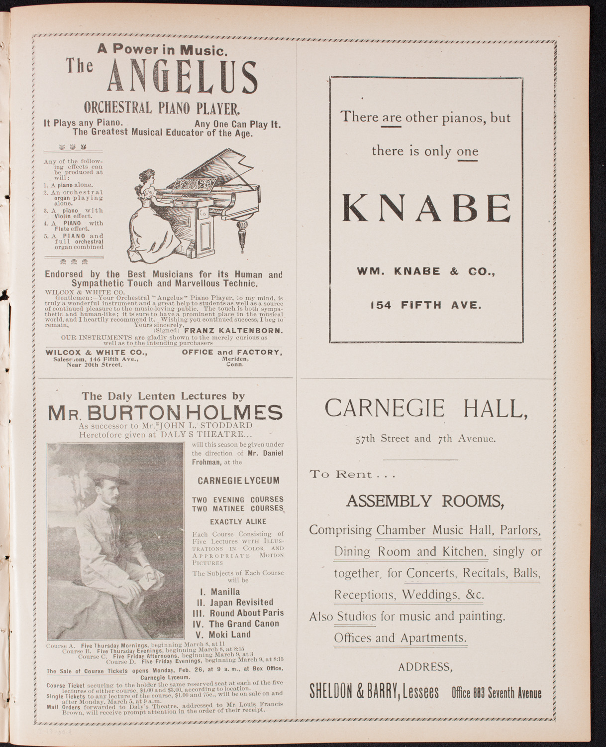 Meeting: The Salvation Army, February 13, 1900, program page 7