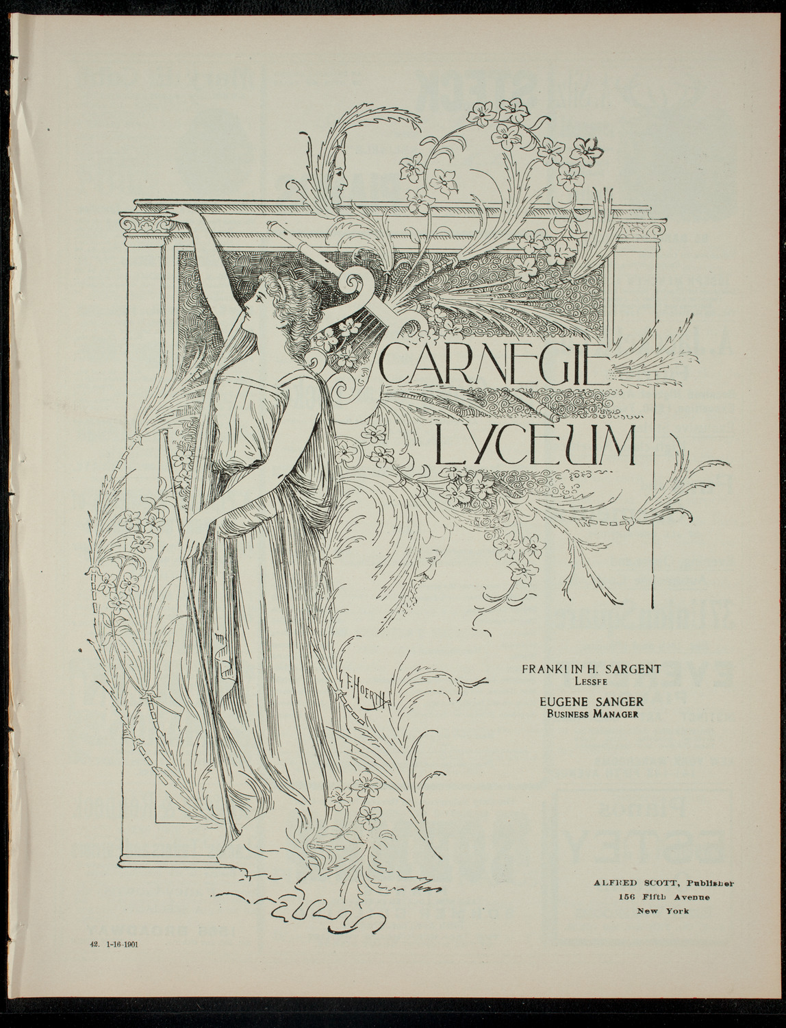 The Children's Theatre, January 16, 1901, program page 1