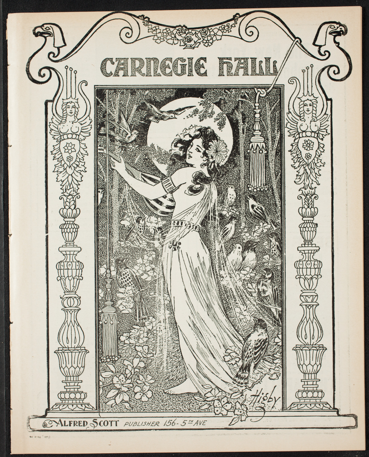 Elmendorf Lecture: England, February 14, 1907, program page 1