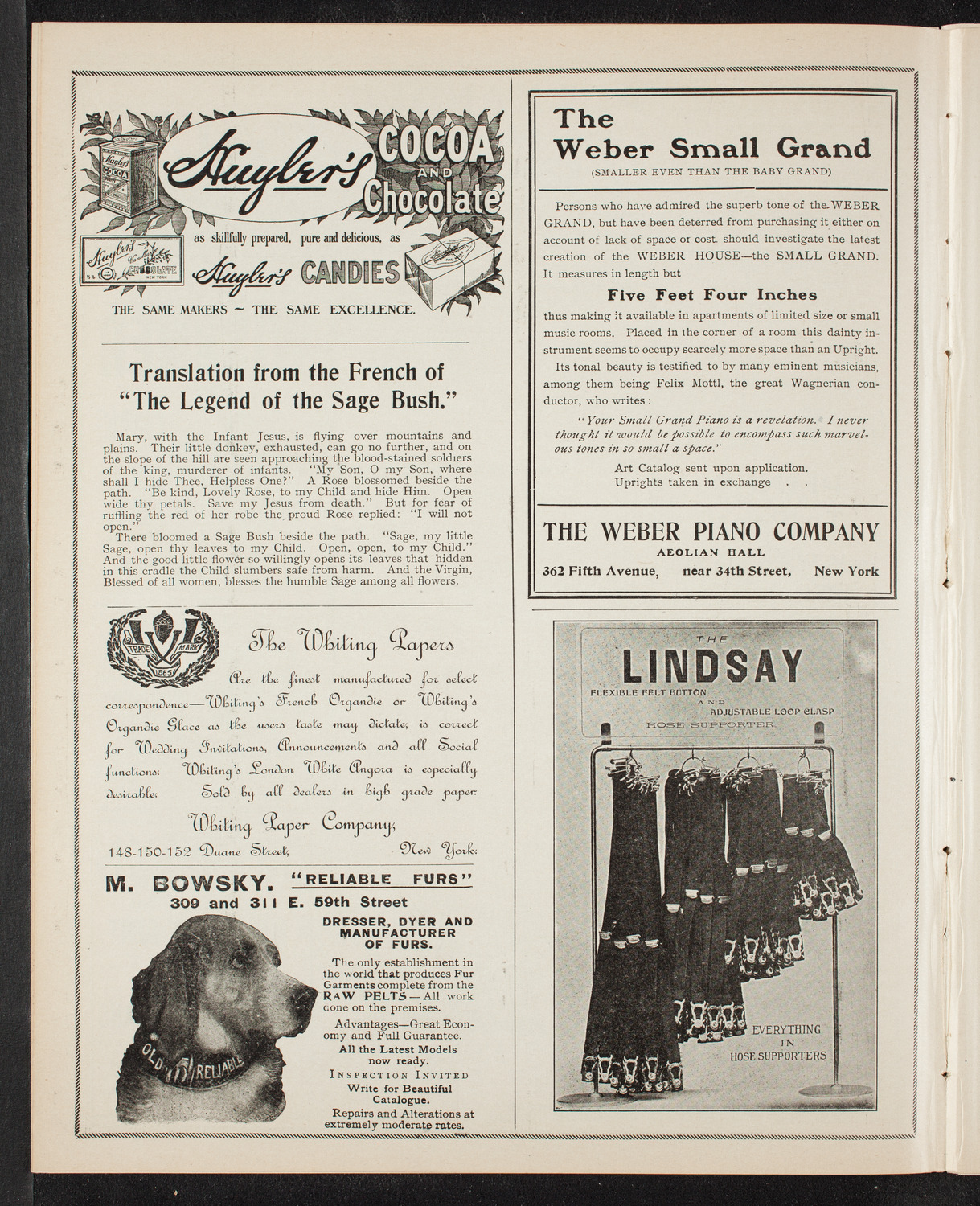 New York Symphony Orchestra, November 28, 1905, program page 6