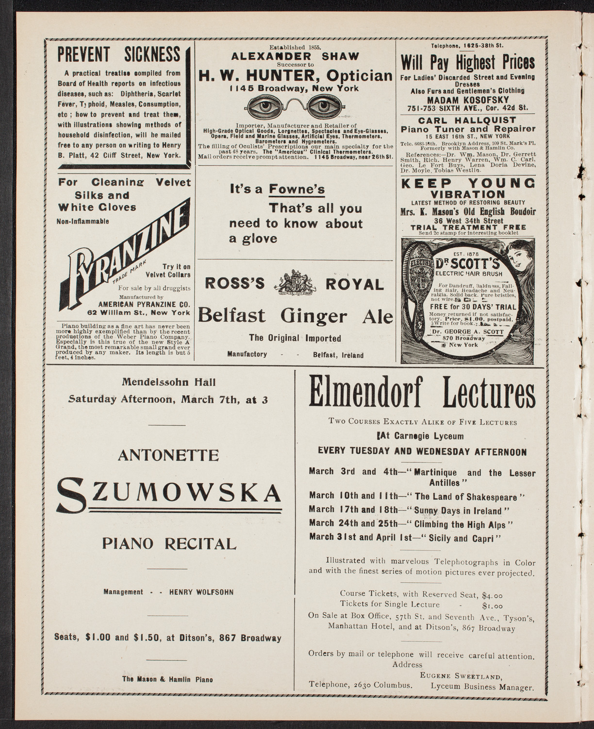 Grand Popular Concert, March 1, 1903, program page 2