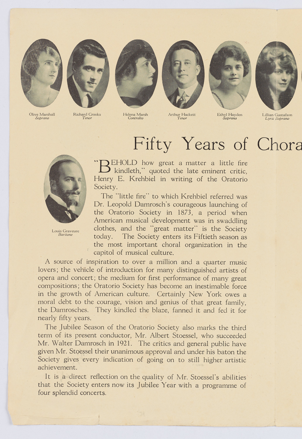 Oratorio Society of New York, 1923-1924