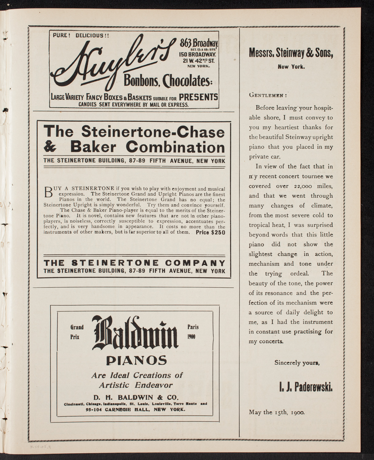 New York Festival Chorus and Orchestra, May 25, 1902, program page 7