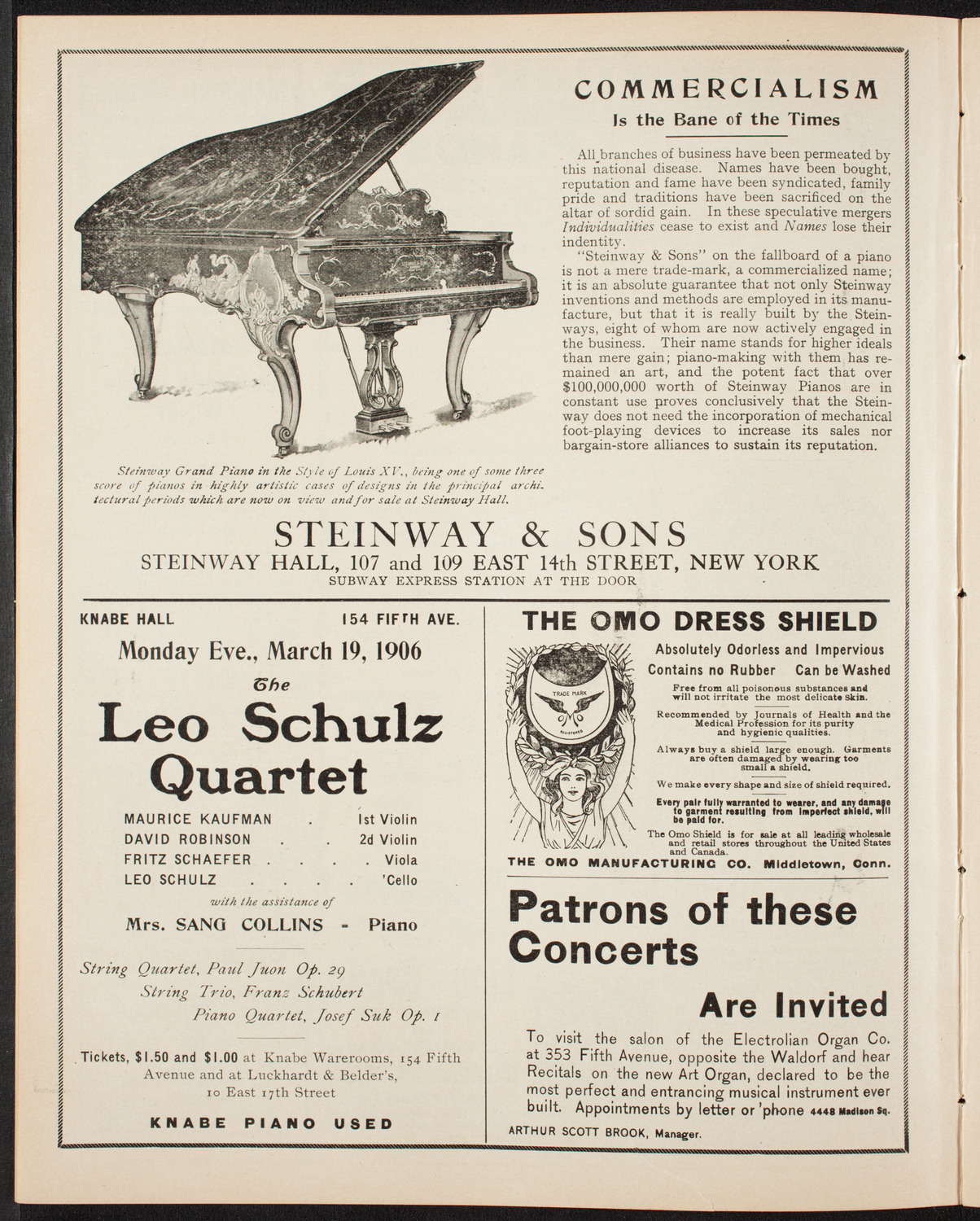 Elmendorf Lecture: Egypt, March 4, 1906, program page 4